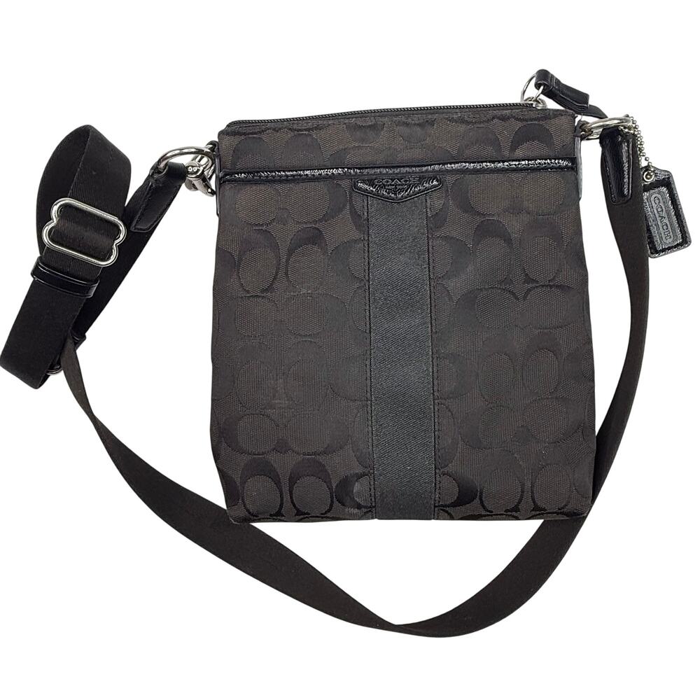 Coach Brown Canvas Small Crossbody Bag